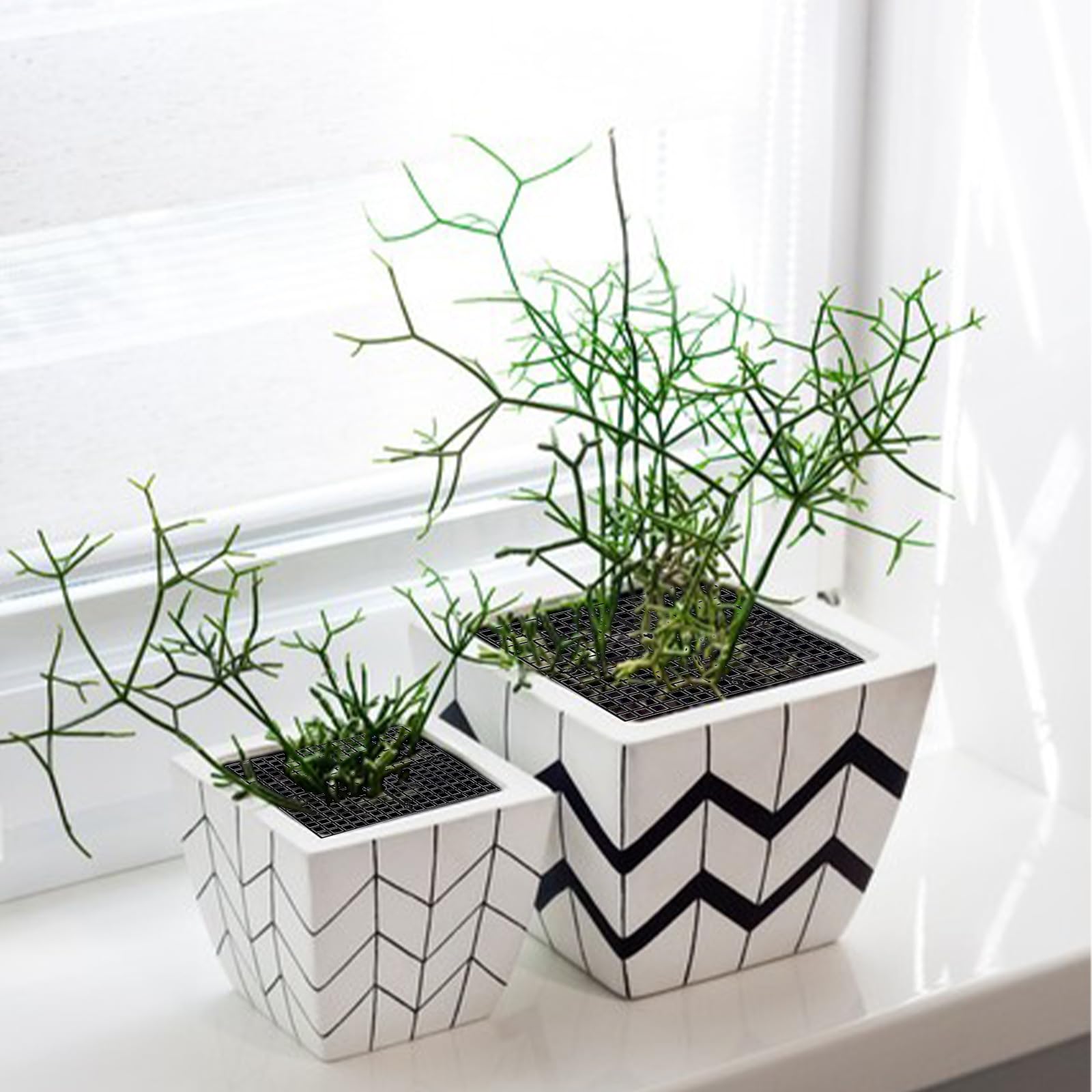 2 Pcs Grande Grille de Pot de Fleurs, Grille Protection Plante 30 Cm Découpable, Protège Plante Chat, Protégez les Plantes des Enfants, des Tout-Petits et des Animaux Domestiques