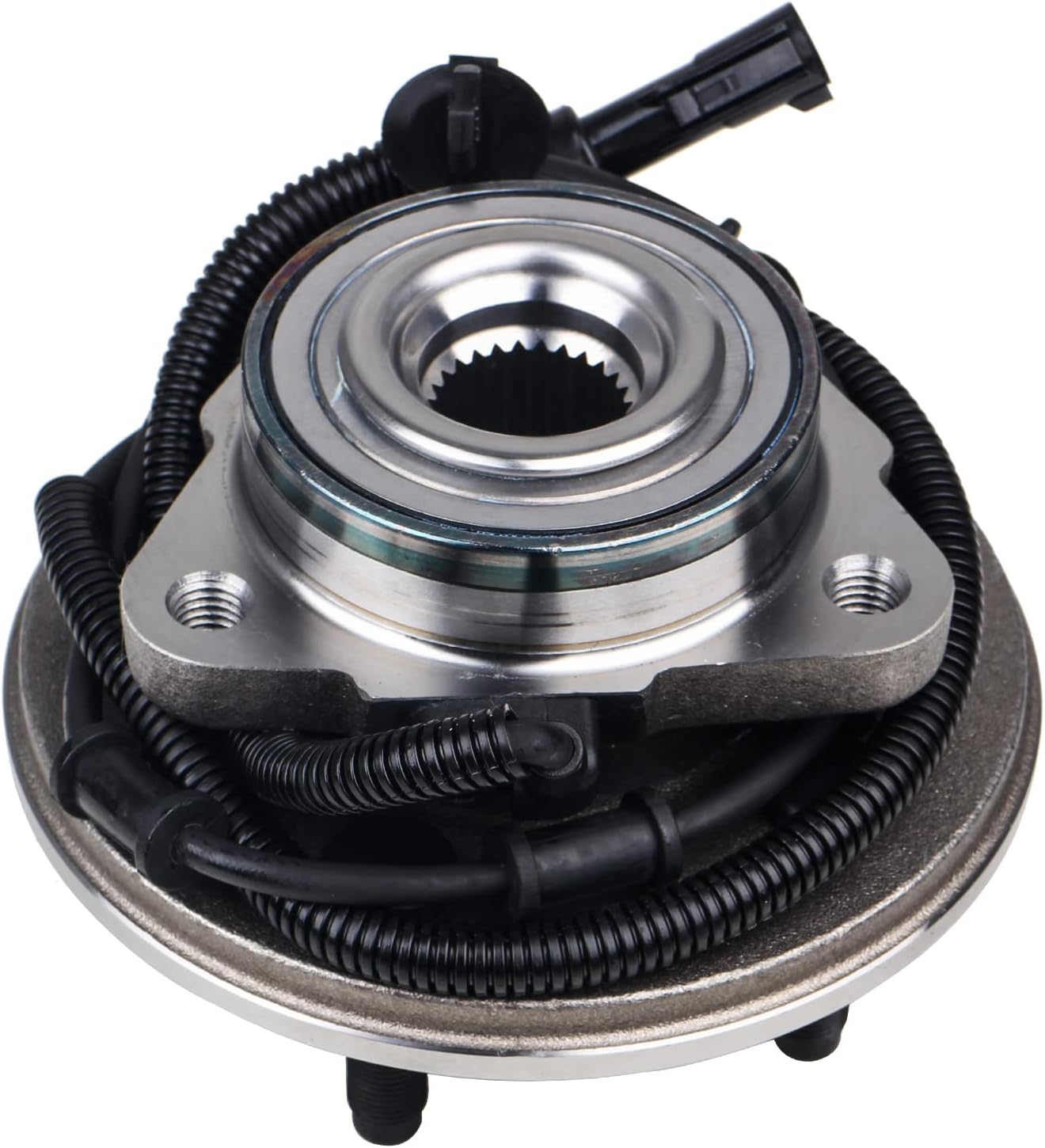 KUSATEC 515050 Front Wheel Bearing and Hub Assembly Compatible with for Ford Explorer 2002-2005, Lincoln Aviator 2003-2005, Mercury Mountaineer 2002 2003 2004 2005, 5 Lug Bolts w/ABS