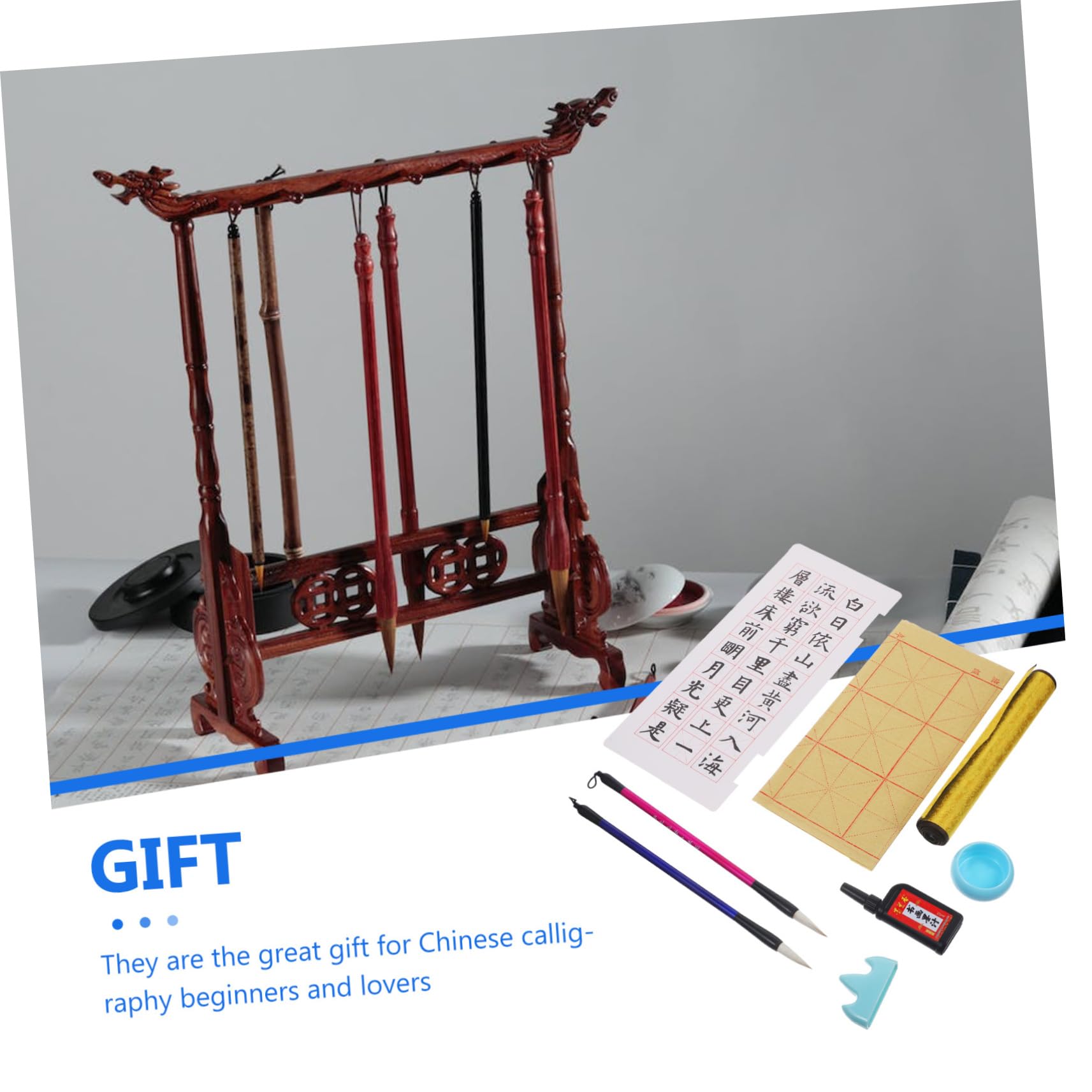 Holibanna 1Set Beginner Calligraphy Set for Chinese Calligraphy Kit with Brush Ink and present for Young Artists and Calligraphy Lovers