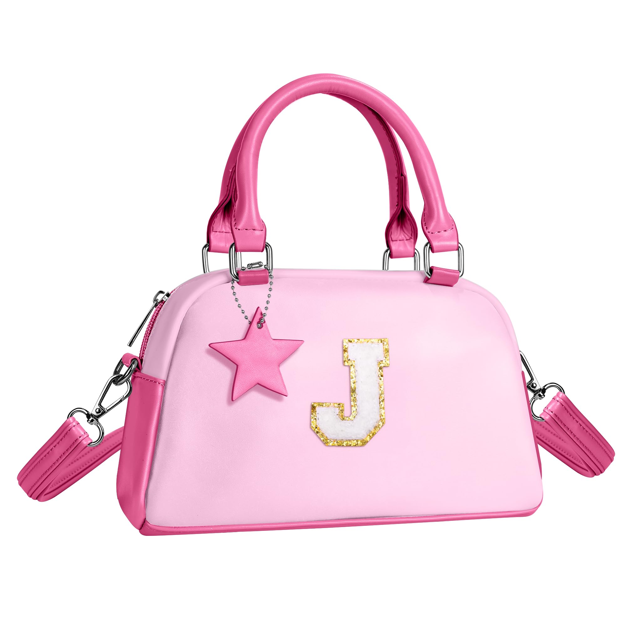 Elilier Girls Purse Gifts, Kids Handle Bag Wallet Crossbody Bag, Birthday Gifts Pouch for 4-12 Year Old Girl Toddler Preteens Teen, Handbag-hot pink-J