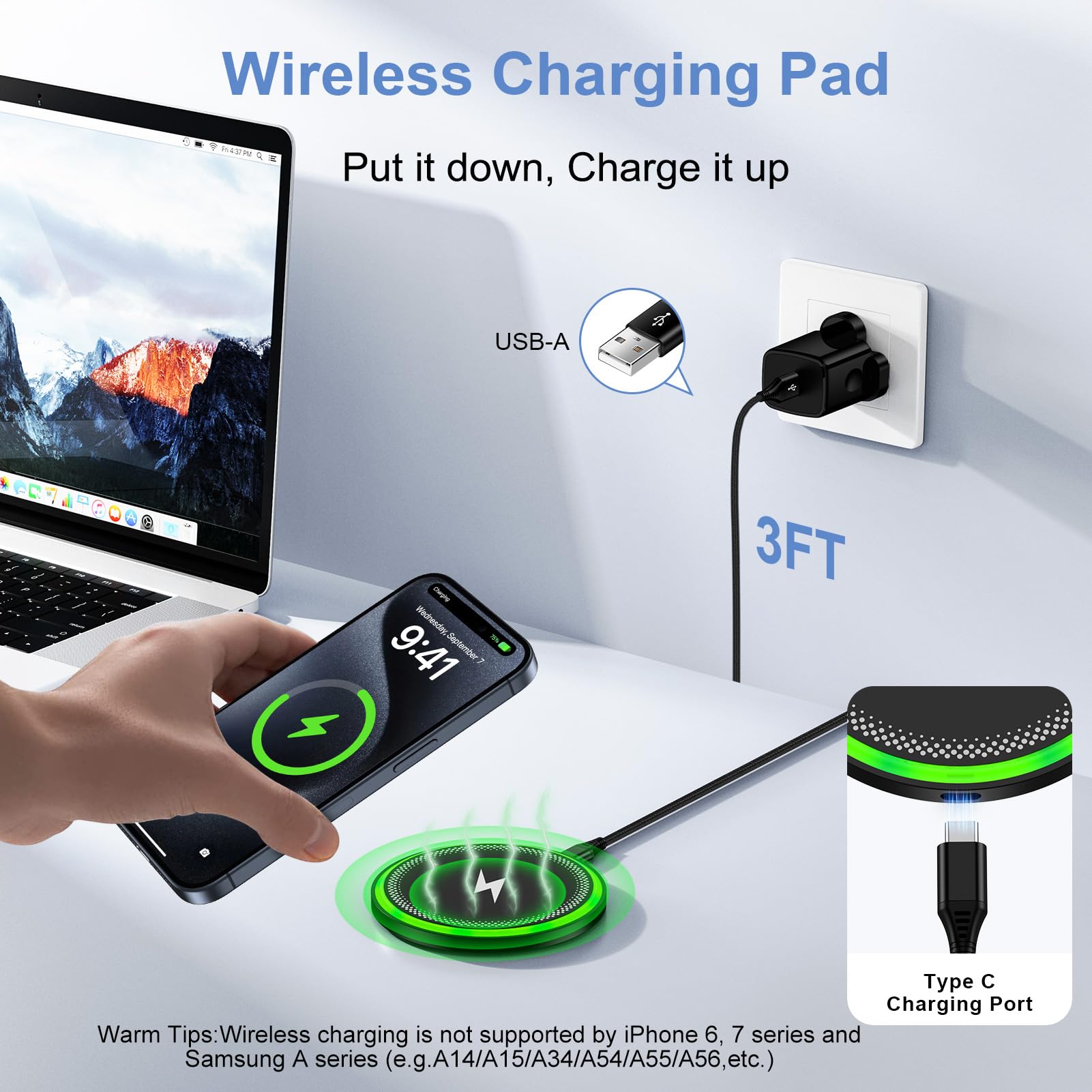 Qi Schnellladegerät Wireless Kompatibel Mit Google Pixel 10 9a 9 8