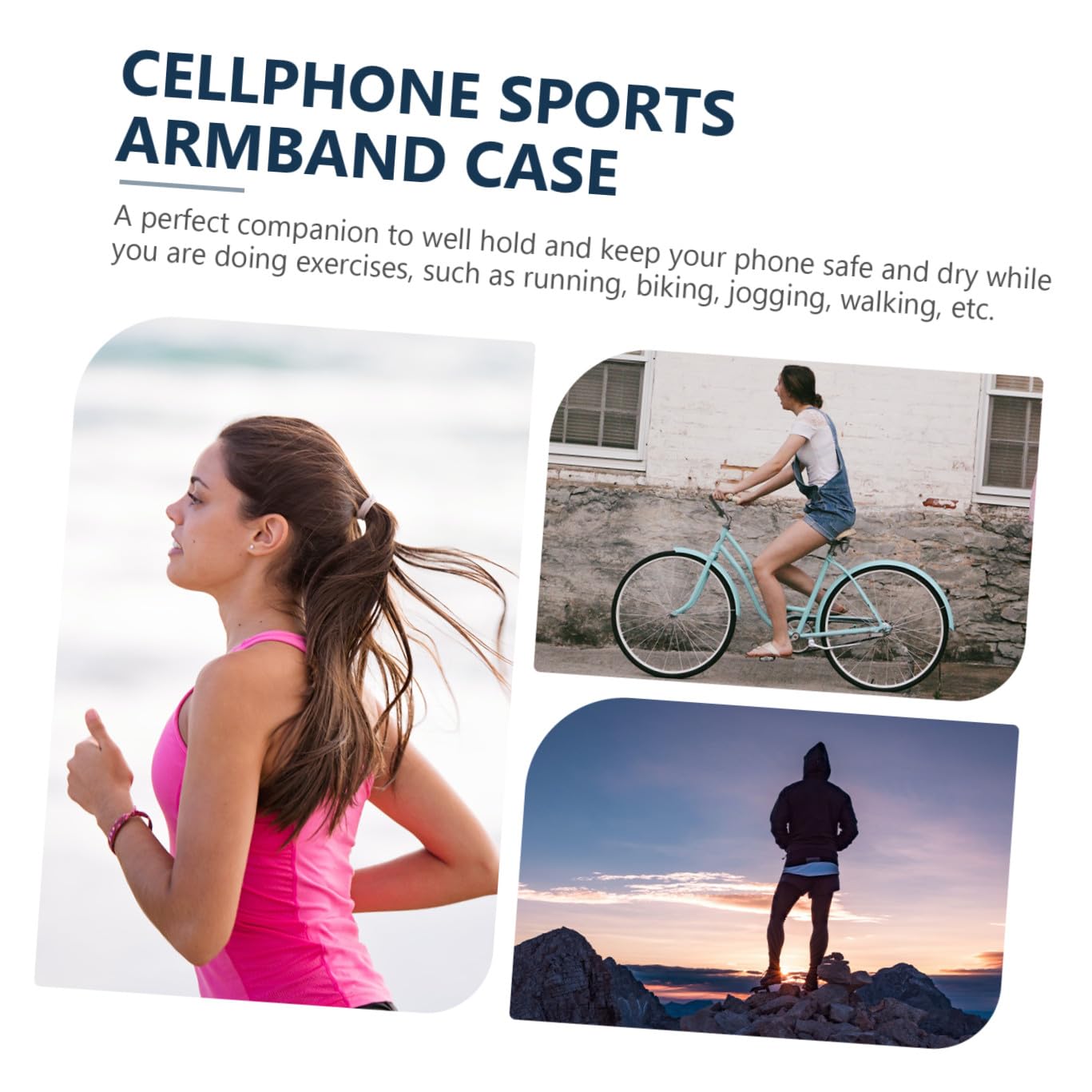 Housoutil Borsa Da Braccio Per Cellulare Da 3 Pezzi Leggera E Traspirante Per Sport E Viaggi