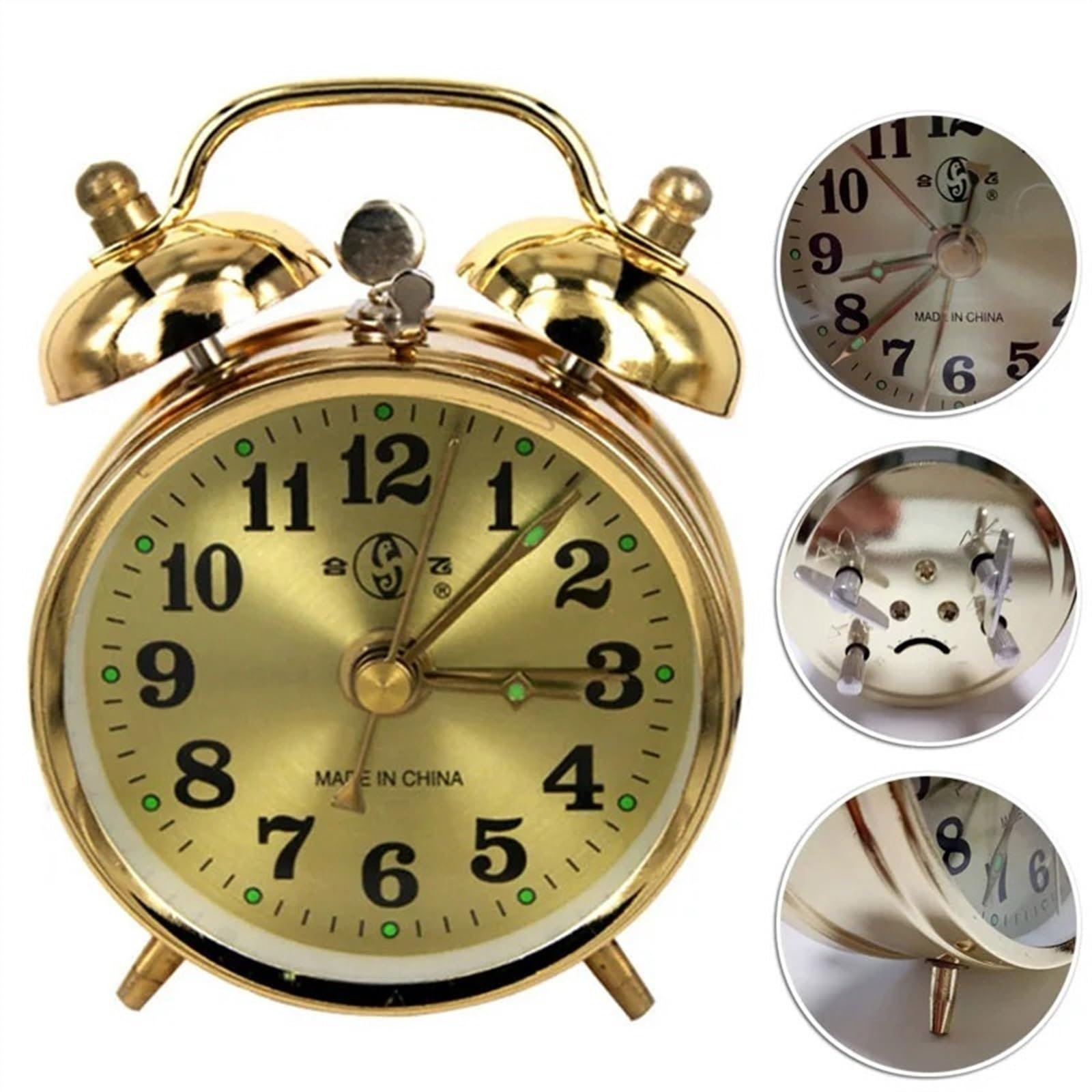Portátil Reloj Despertador Manual De Gran Tamaño