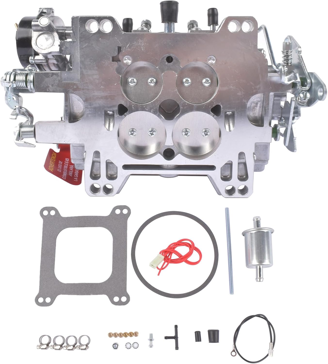 1406 Carburetor Replacement for 600 CFM AFB-Style 4 Barrel Square Bore Compatible with Silverado Corvette Mustang Mercury GMC Pickup Truck Carburetor with Electric Choke