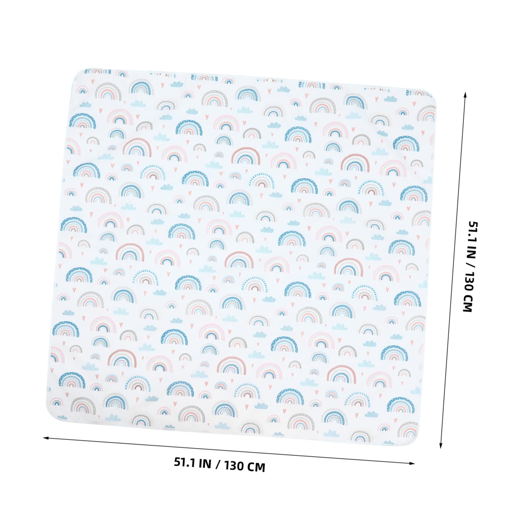 KOMBIUDA Tapis Sous Chaise Haute Et Tapis De Sol Antidérapant Pour Bébés Pratique Et Facile à Nettoyer Pour Repas Jeux Conception Mignonne Et Portable