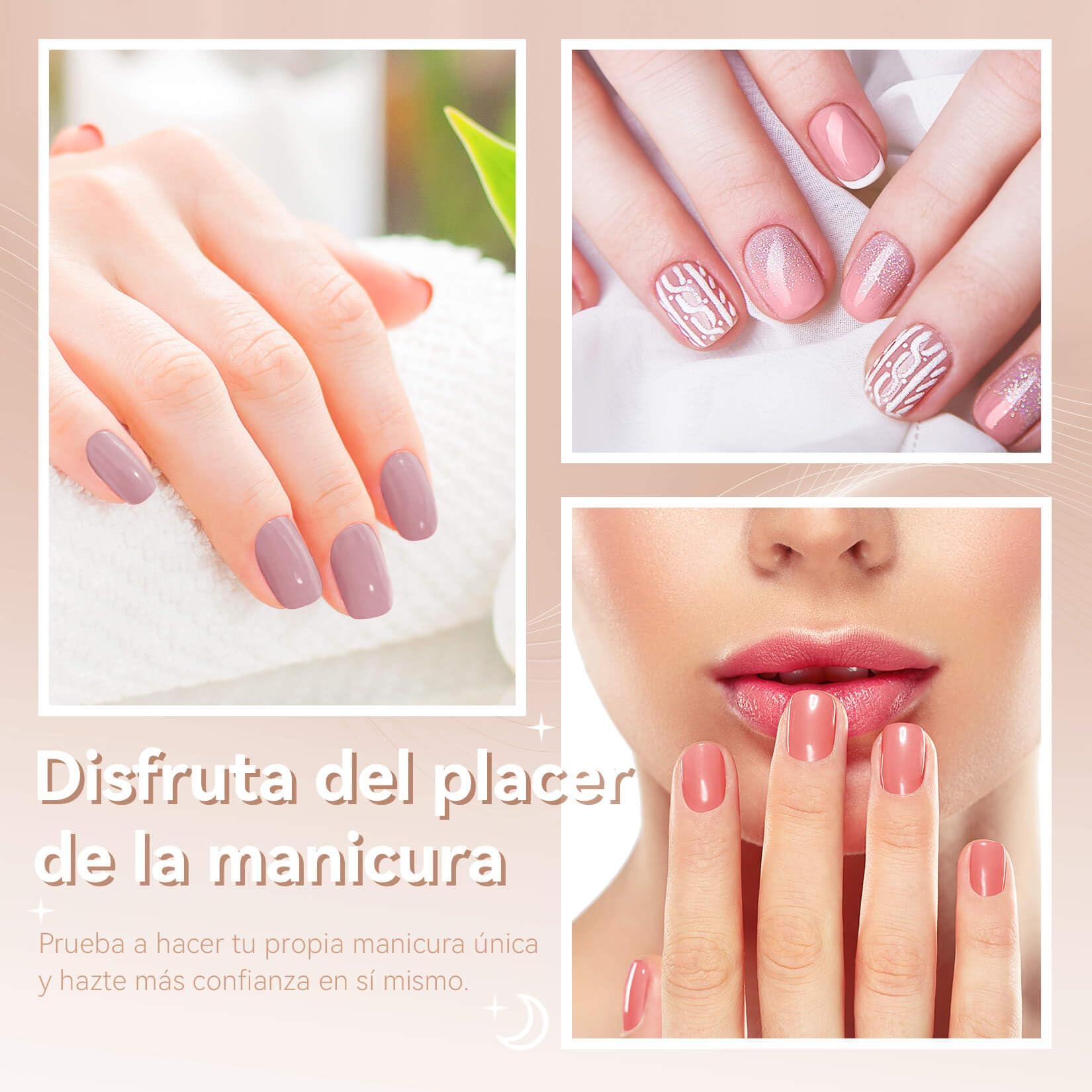 Phoenixy Kit Manicura Semipermanente 12 Colores Uñas Semipermanentes Kit Completo con U V/LED Lámpara Herramientas de Manicura