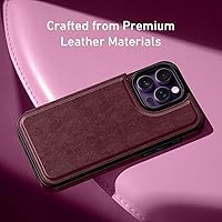 Vista 302 de LETO para iPhone 15 Pro Funda tipo cartera - Tapa tipo folio con patada - Diseños de moda - Tarjetero - Funda protectora para mujeres y niñas - 6.1