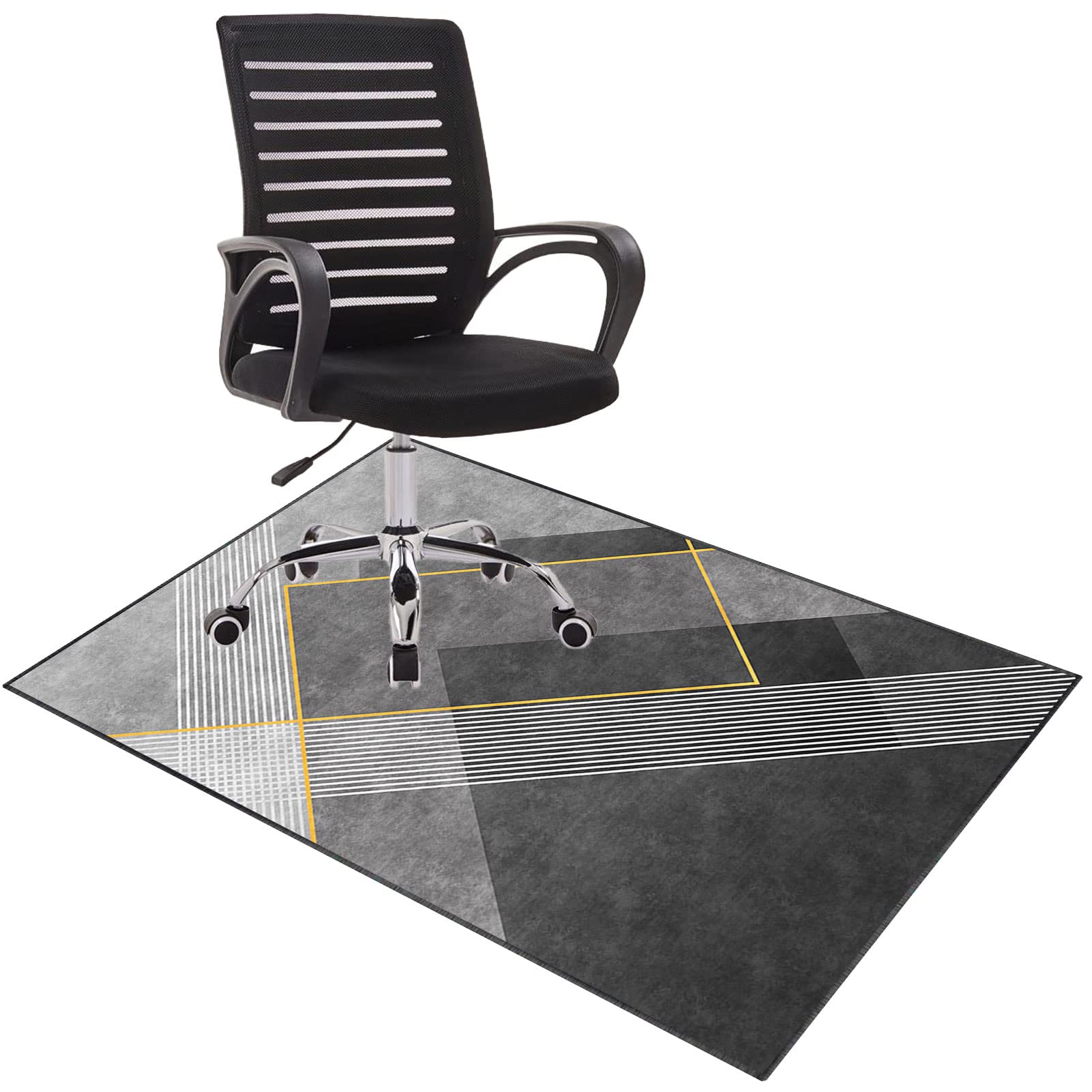 EYZO Office Chair Mat For Hardwood and Carpeted Floors - Protector Mat For Desk, Computer, Gaming Chairs - Anti-skidding 100 × 120 cm
