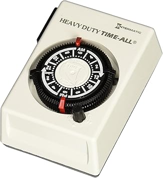 Intermatic HB113 125 Volt Heavy Duty Plug-in Air Conditioner and Appliance Timer , White