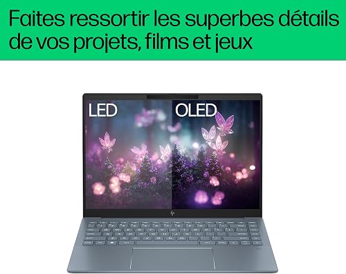 HP Pavilon Plus 14-ew1000sf Ordinateur Portable 14" 2.8K OLED 120 Hz, PC Portable (Intel Core Ultra 5 125H, RAM 16 Go, SSD 512 Go, Intel Arc Graphics, Windows 11), Laptop Bleu, Clavier AZERTY - 4