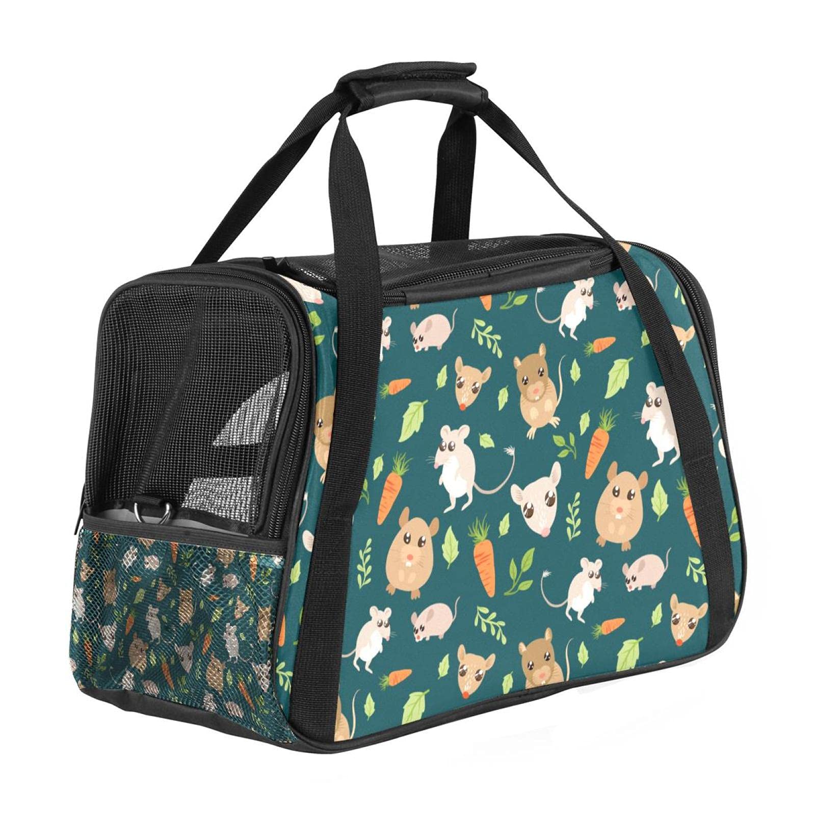 Sac de transport pliable en voyage pour petits animaux en voiture