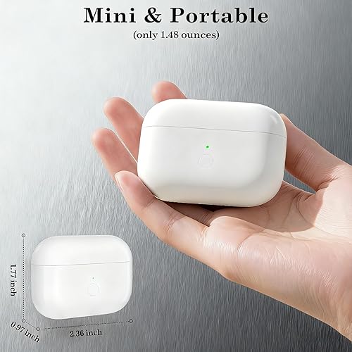 Miniatura 6 de Funda de carga inalámbrica para AirPods Pro de 2 y 1 generación, cargador de repuesto de puerto USB-C con emparejamiento rápido, alertas de audio,