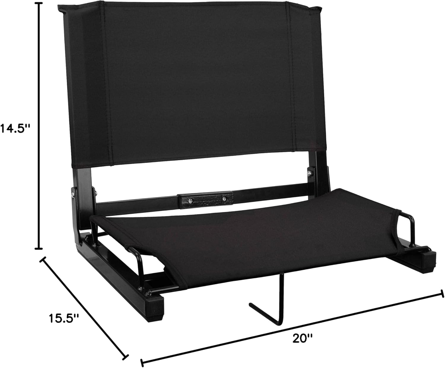 Sports Unlimited - Bleacher Chairs with Back and Cushion - Stadium Seats with Back Support Wide and Regular, Stadium Chair