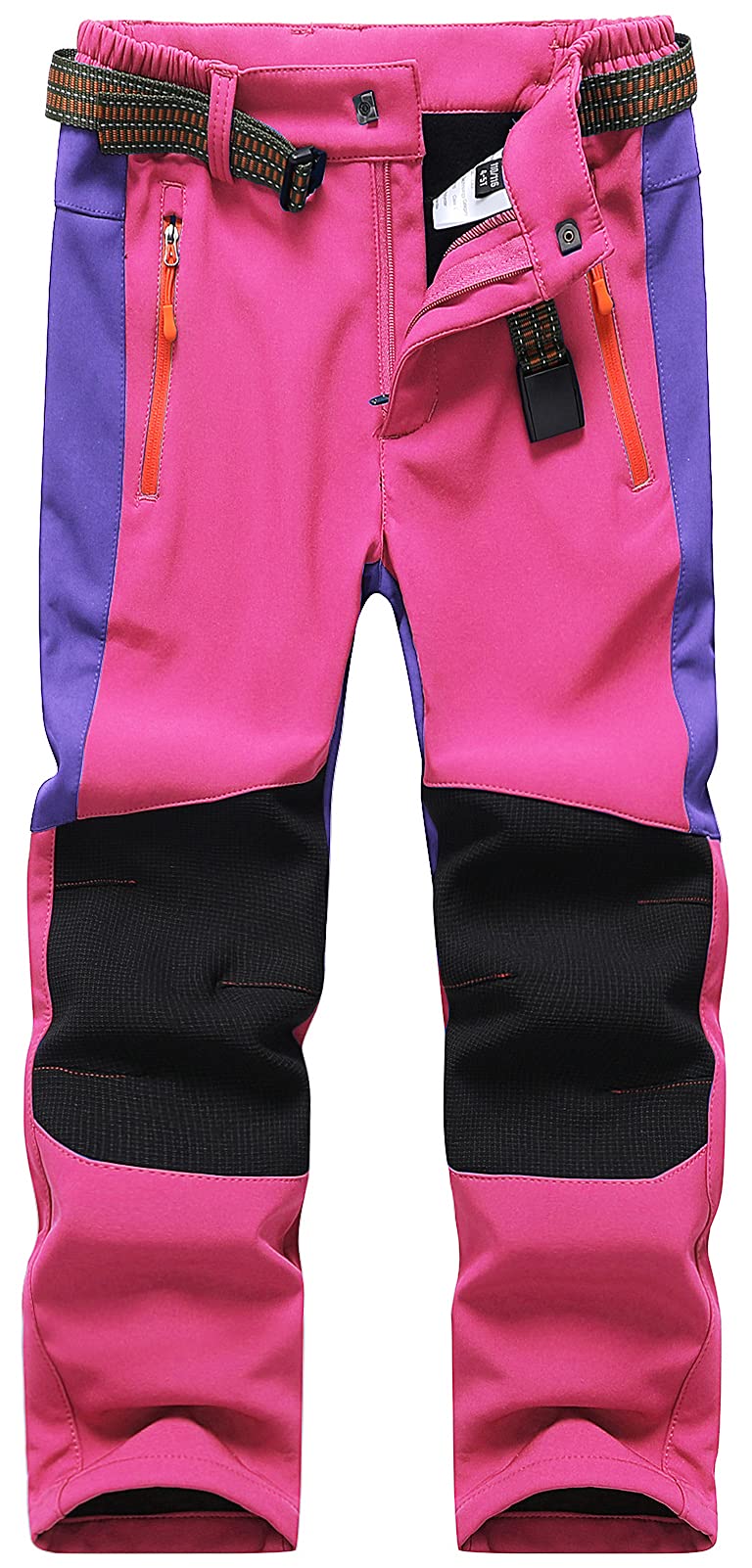 DAFENP Pantaloni Neve Trekking Bambino Impermeabili Sci Pantaloni Traspirante da Softshell Invernali Pioggia Pantaloni Escursionismo Ragazze Ragazzo
