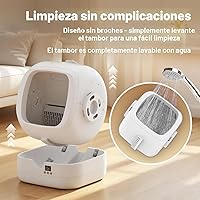 Vista 5 de Arenero Automático para Gatos Mintakawa con Limpieza Automática - Control por APP y Monitoreo de Peso - Ultrasilencioso, Adecuado para Gatos