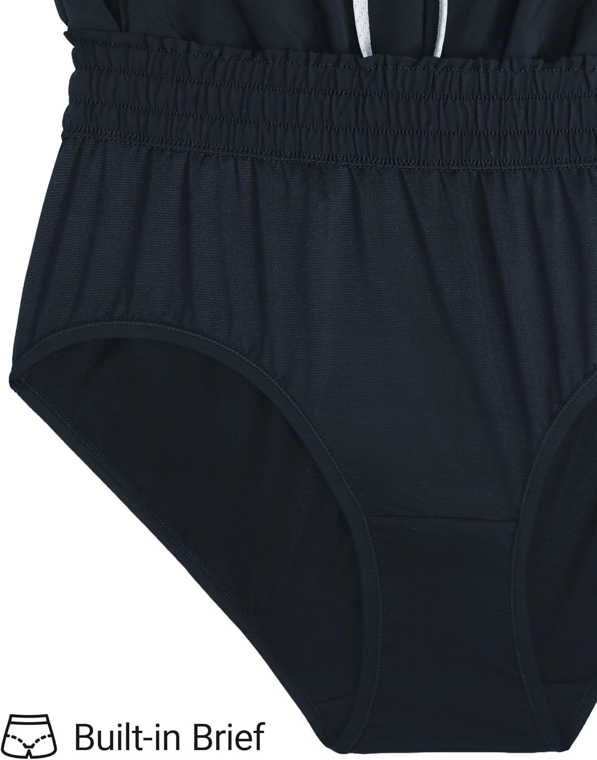 CRZ YOGA Relaxed Fit Dolphin Board Shorts for Women 3.5" - High Waisted Swim Beach Bathing Trunks Bottoms with Liner
