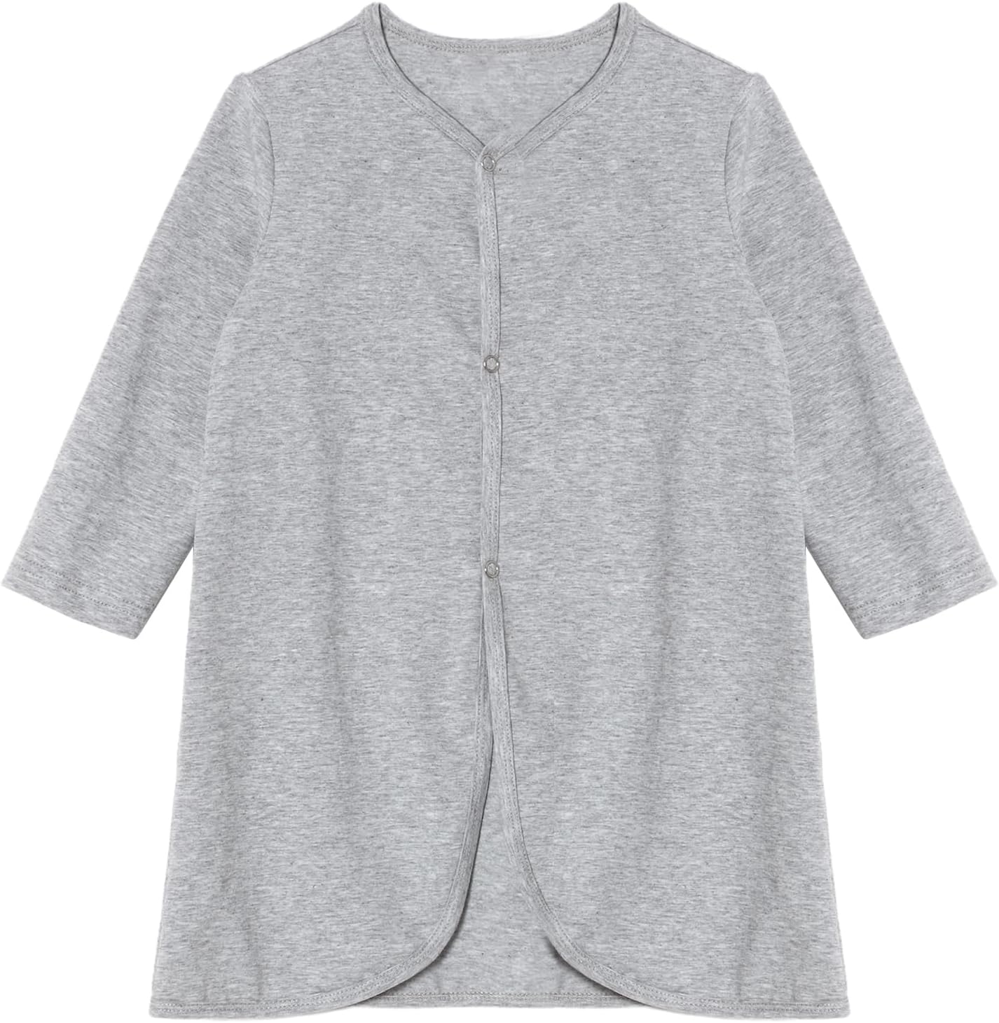Adaptive Preemie Baby Gown, Long Sleeve Newborn Hospital Gown Easy Access Medical Infant Romper for NICU