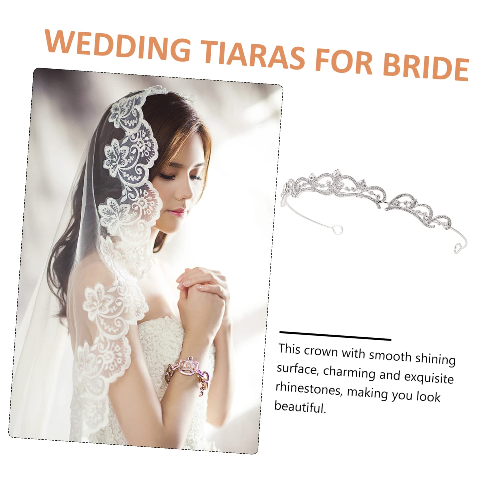 FOMIYES 3 Piezas Tocados De Novia Tiara Mujer Tiaras Para Mujer Barroco De Fiesta De Cumpleaños Para Niñas Princesa Tiaras De Novia Diademas De Novia Birthday Ahuecar Reinas Estrás