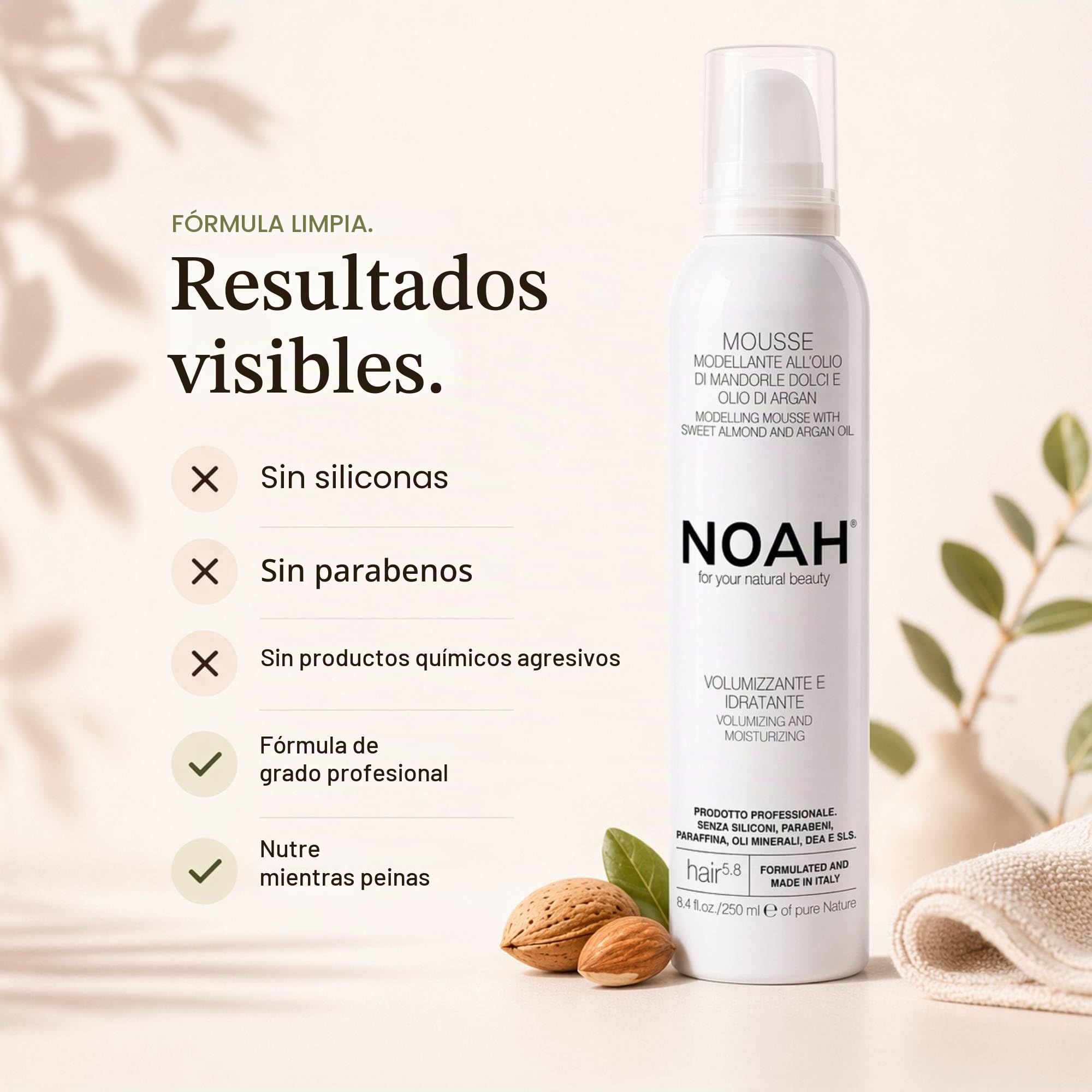 Noé 5.8 modelar mousse 250 ml