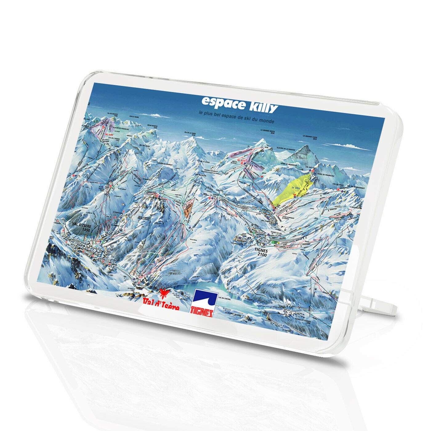 Tignes Piste Map Classic Fridge Magnet - Snowboarding Skiing Alps Fun #8435