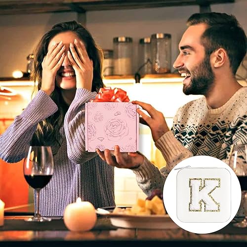 Miniatura 7 de Nayno Joyero para joyería, pequeño joyero de viaje, organizador de joyas, accesorios esenciales para mujeres, joyero blanco personalizado para mamá,