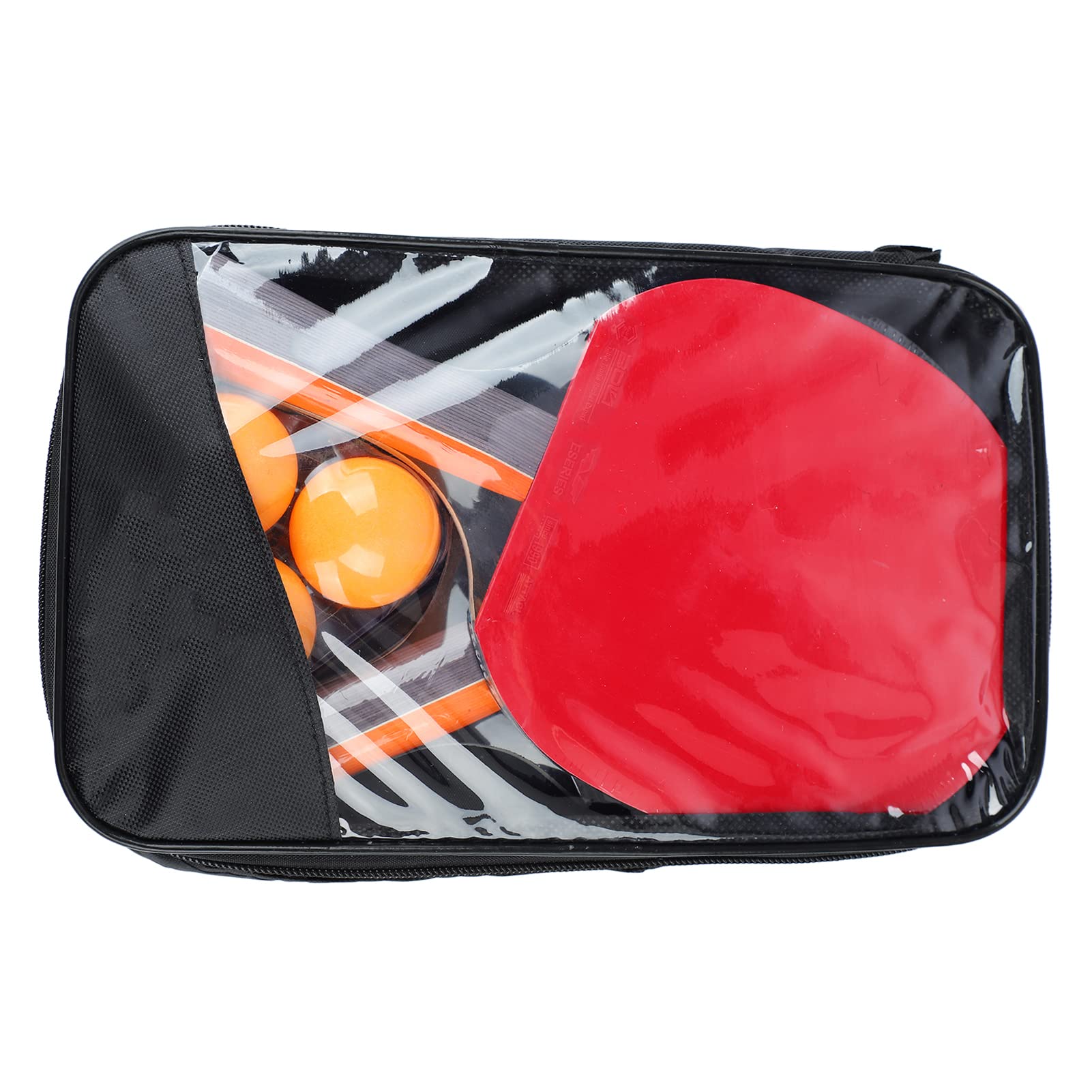 Table Tennis Paddle Set, Table Tennis Bat, Long Handle, Sweat Absorbent, Strong Sticky Surface, 7 Layer Structure for Beginners