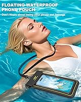 Vista 4 de Funda impermeable 2 en 1 para teléfono y brazalete para teléfono, funda impermeable subacuática para teléfono con correa desmontable, bolsas