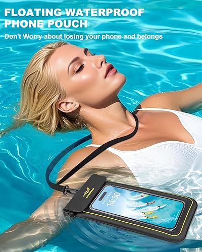 Miniatura 4 de Funda impermeable 2 en 1 para teléfono y brazalete para teléfono, funda impermeable subacuática para teléfono con correa desmontable, bolsas