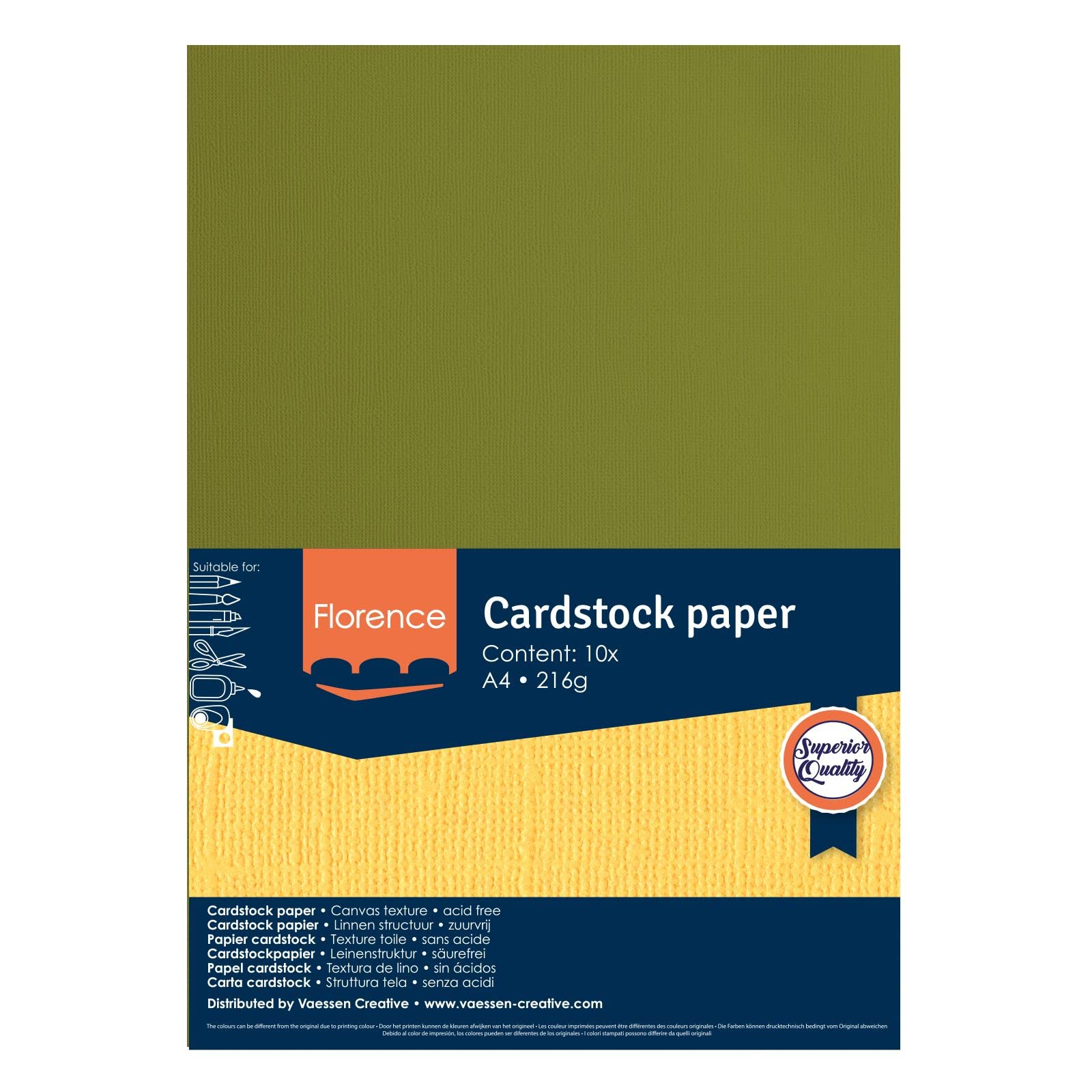 Cartoncini Florence Vaessen 216 G/m² - 10 Fogli A4 Per Scrapbooking E Biglietti - Foto 8