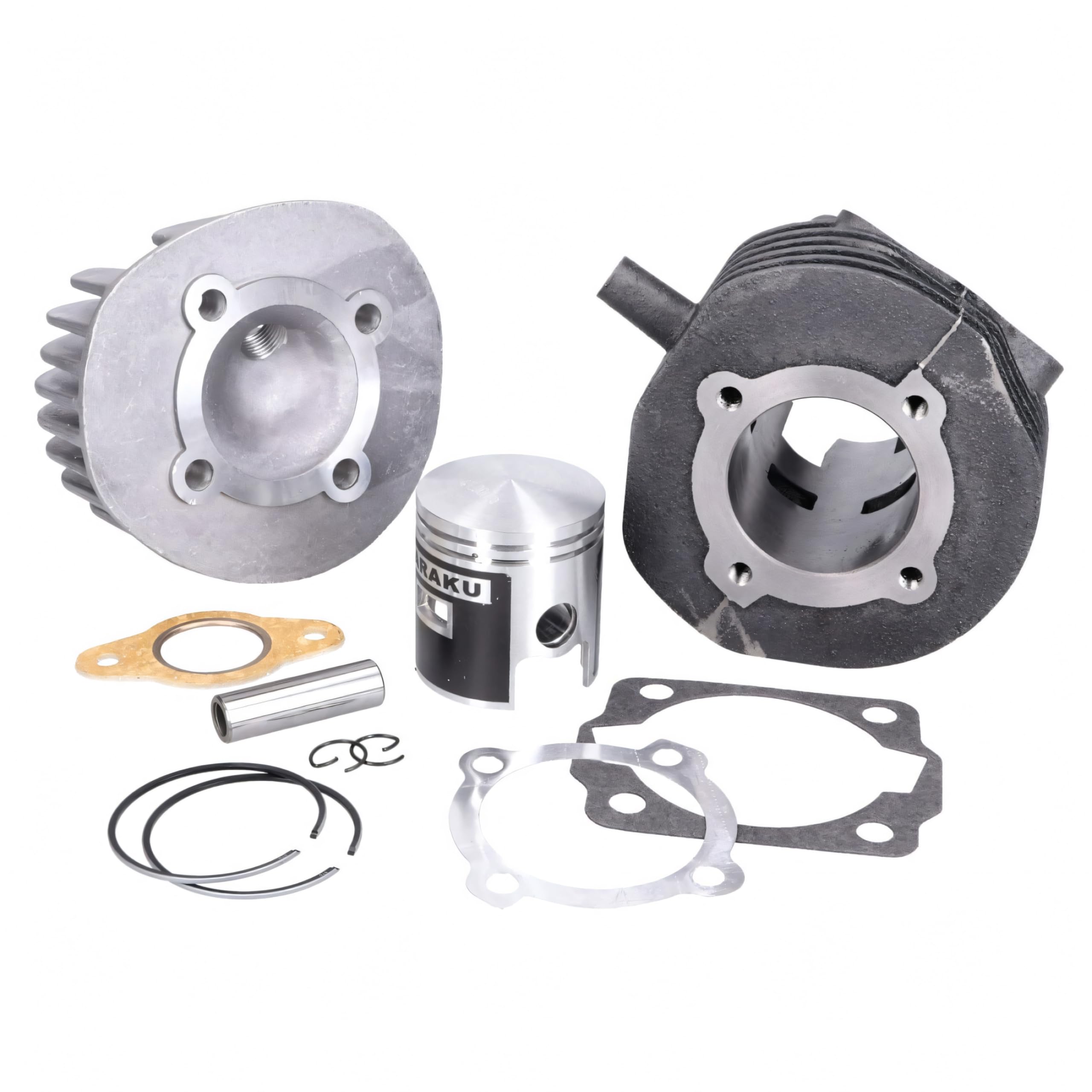 Naraku Kit de cilindro de 75 cc y 47 mm, incluye cabezal para Vespa V50, Special, PK, Ape
