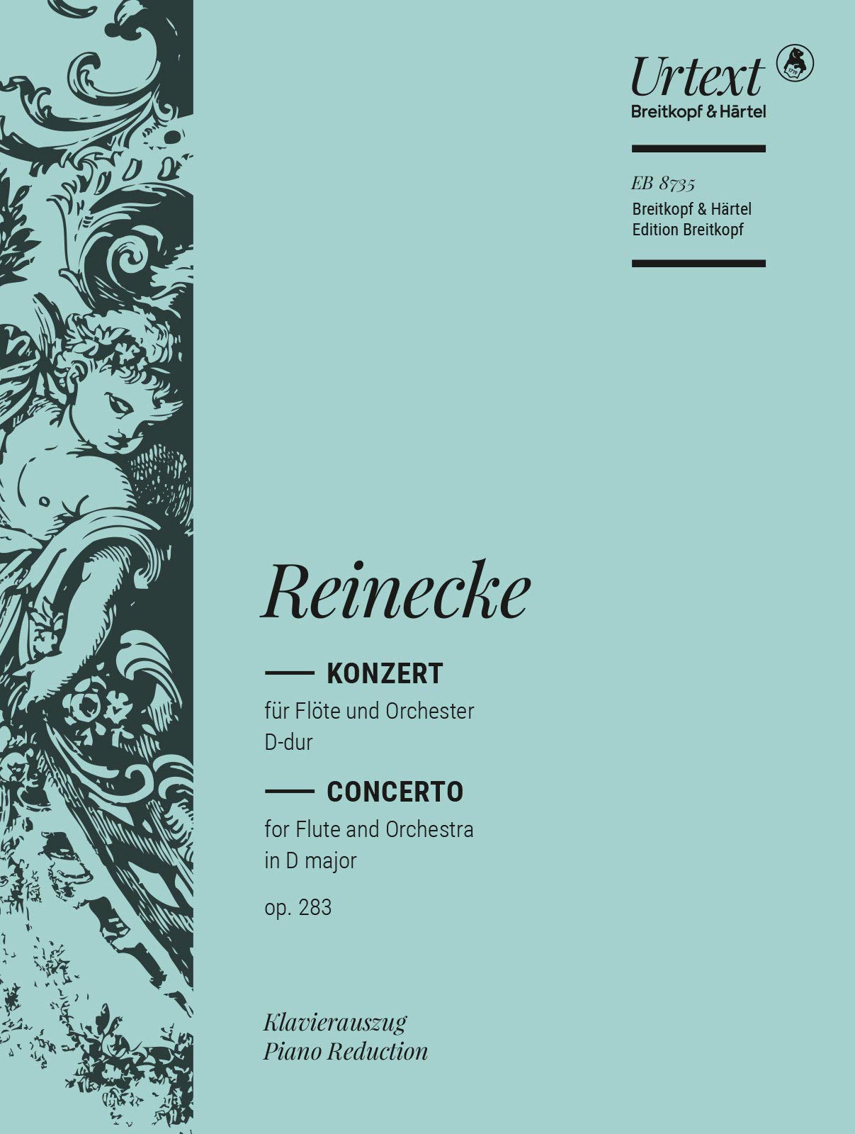 Flute Concerto in D major, op.283 - Breitkopf Urtext - flute part with piano reduction - vocal/piano score - (EB 8735)