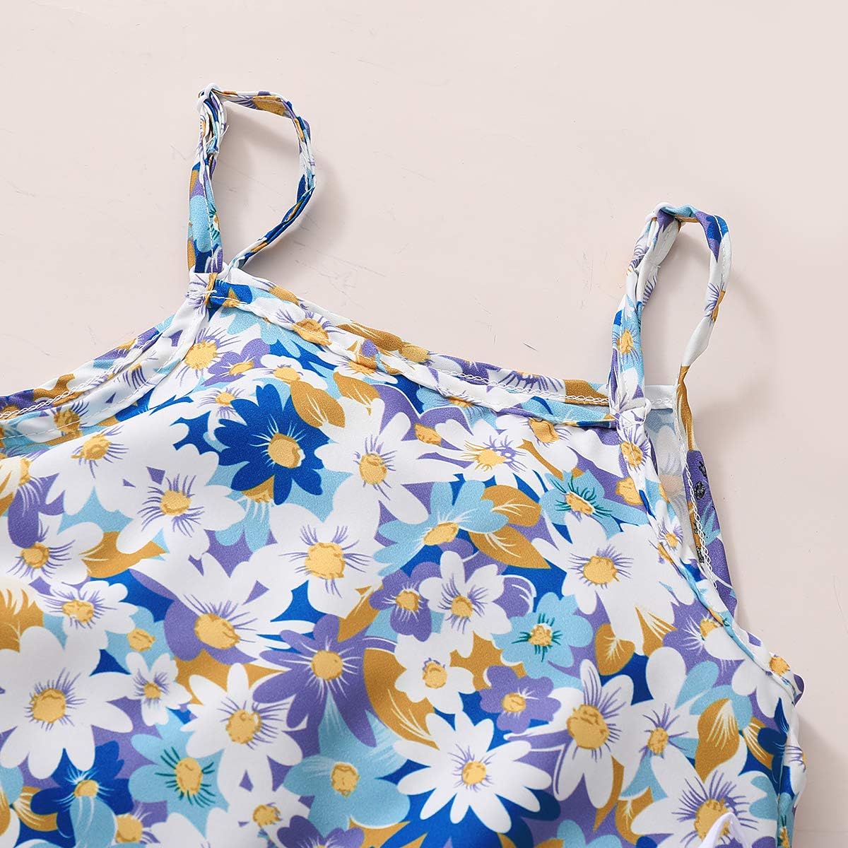 Toddler Baby Girl Summer Clothes, 2pcs Floral Tank Vest Solid Shorts Baby Girls Outfits Set: Clothing, Shoes & Jewelry