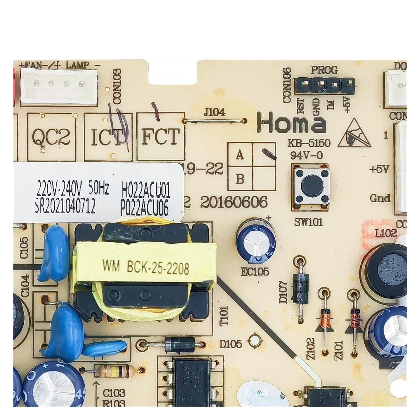 Kompatybilna z płytą sterującą lodówki Homa W19-22A Circuit PCB HT-PCB-247-A11159B-PC-V01A Części do zamrażarki do lodówki
