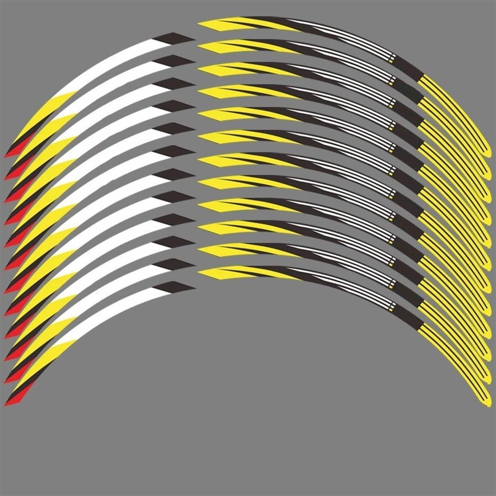 Piwine Style 2 Stickers Motorcycle Wheel Stickers Sports Edge Stripe Reflective Film For Hornet Cb750 Cb 750 2023(Style 2)