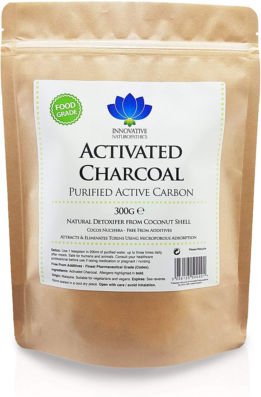 Activated Charcoal - Food Grade - for Teeth Whitening & Detox (300g)