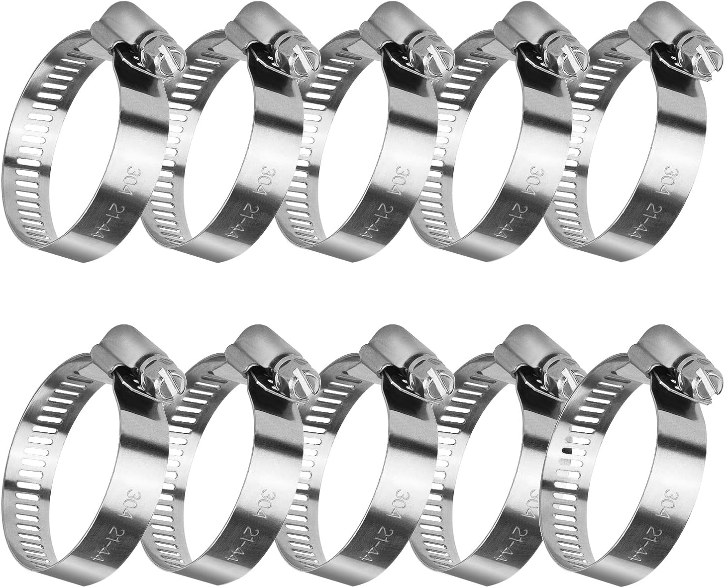 oumuik Jubilee ClipHose Clamps Adjustable Stainless Steel Hose Clamps