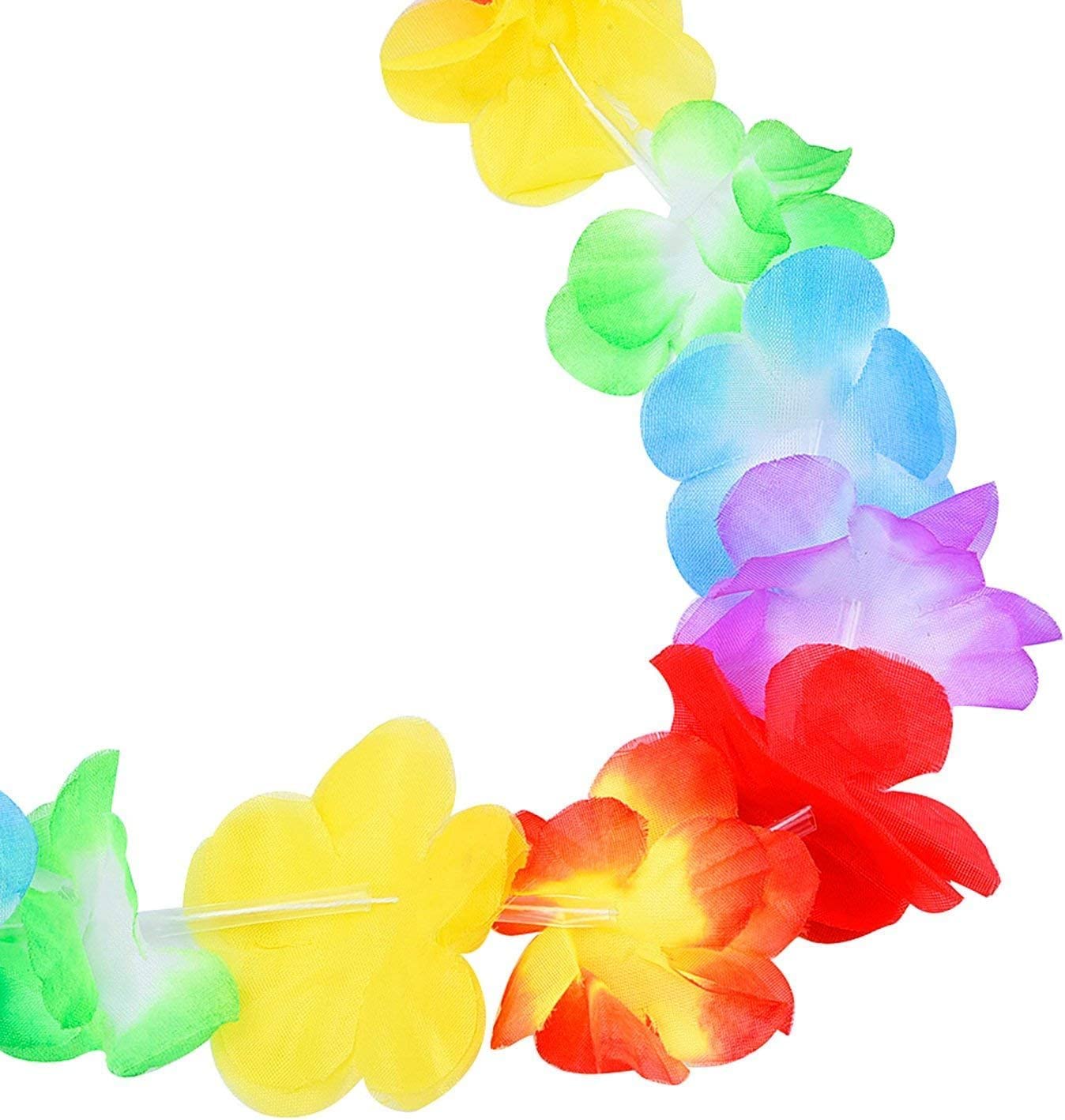 10 Ghirlande Hawaiane Tropicali – Collane Di Fiori In Poliestere, Lunghe 96 Cm, Per Feste A Tema, Compleanni E Decorazioni - 3