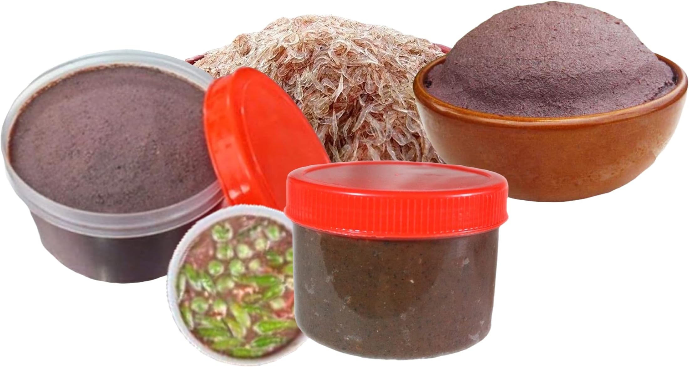 Shrimp Paste Fermented (Kapi) from Klong Khone use in Thai Seasoning Food Num Prik Ka-pi, Fried Rice, Pork in Shrimp Paste, Miang Kham, Mango Salad (500)