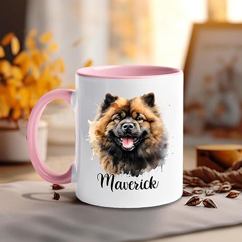 Vista 41 de Taza de café con nombre personalizado de pastor alemán, 11 15 onzas, taza de cerámica blanca de pastor alemán personalizado, regalos para hombres