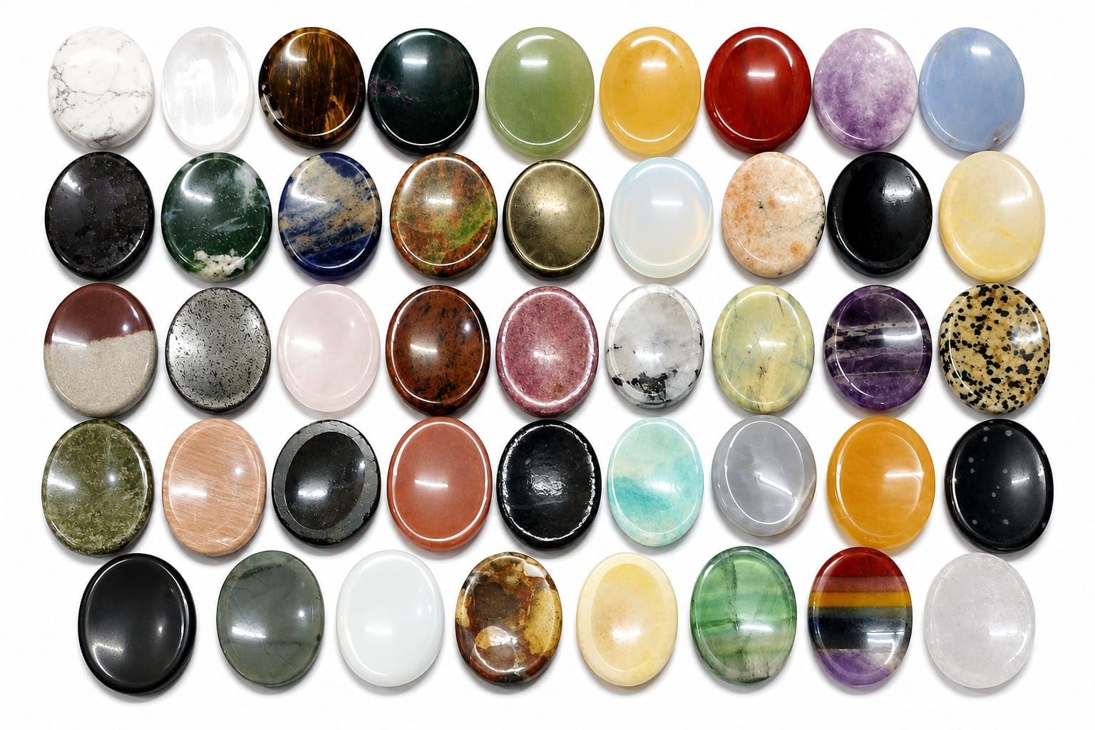 Treinta piedras preciosas piedras de preocupación Reiki cristal curativo regalo de bienestar metafísico pulgar piedra poderosa meditación energía hecha a mano