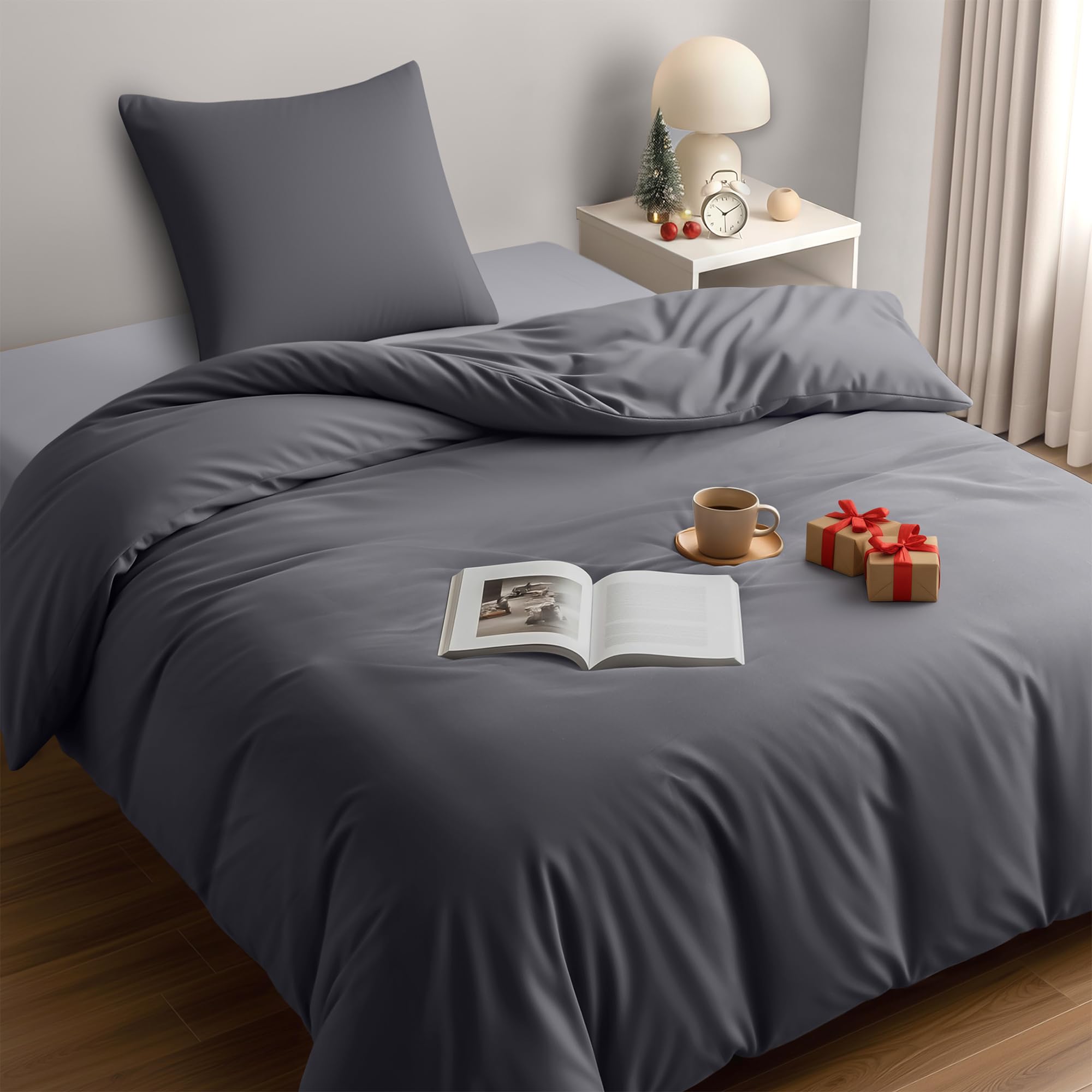 Utopia Bedding Funda Nordica Cama 180 - Microfibra Juego de Funda Nordica 240x260 cm y 2 Fundas de Almohada 65x65 cm (Blanco) — view 73