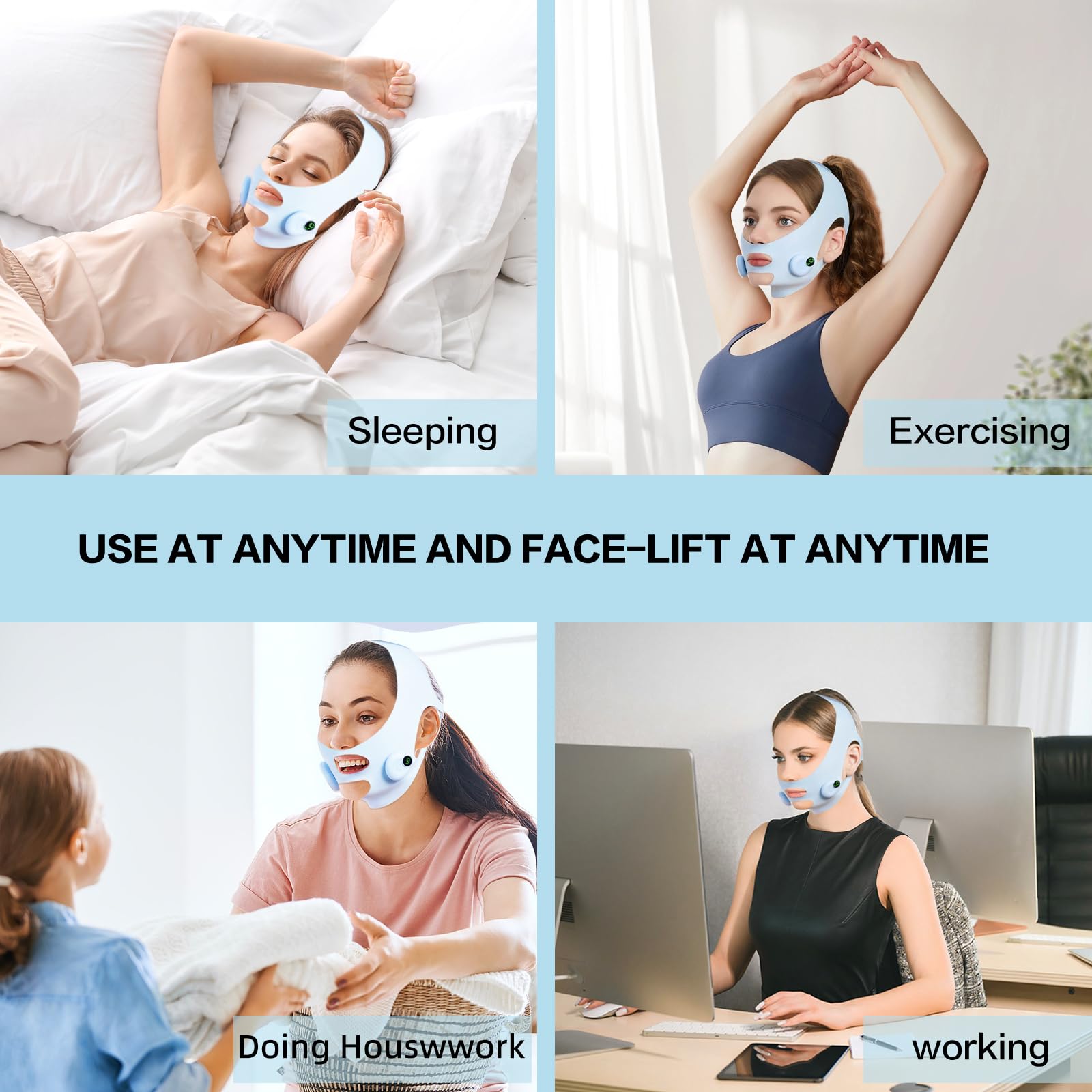 V-Shaped Face Machine Electric Facial Contouring and Lifting Device