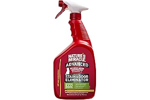 Advanced Stain and Odor Eliminator Cat, Nature's Miracle 32 Ounces, for Severe Cat Messes