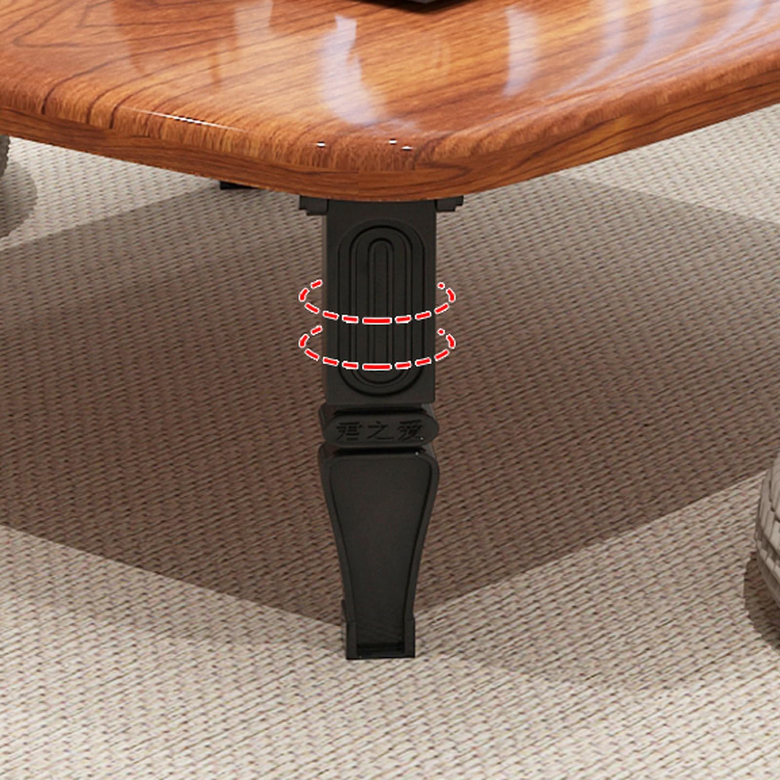 Tavolino Pieghevole In Legno Paulownia - Stile Giapponese Per Meditazione, Tè, Tatami - Portatile Con Custodia E Scomparto