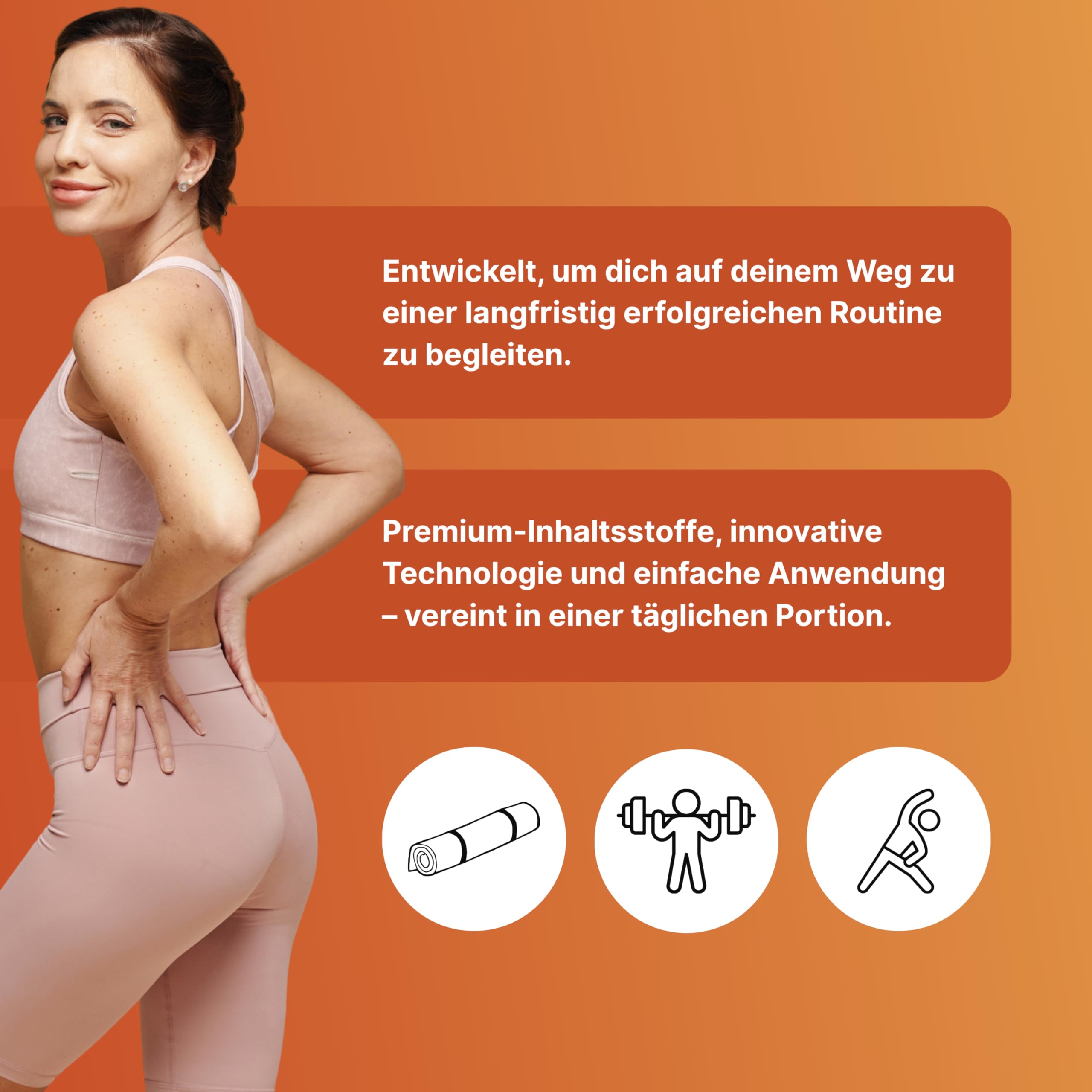 wellbe Shape & Glow™ Drink mit NewCaff™ Slow-Release Koffein, L-Carnitin, Grüntee-Extrakt (EGCG), Chrom, Kollagen, Vitamin B6 & B12 – Orange Citrus – 3er Pack