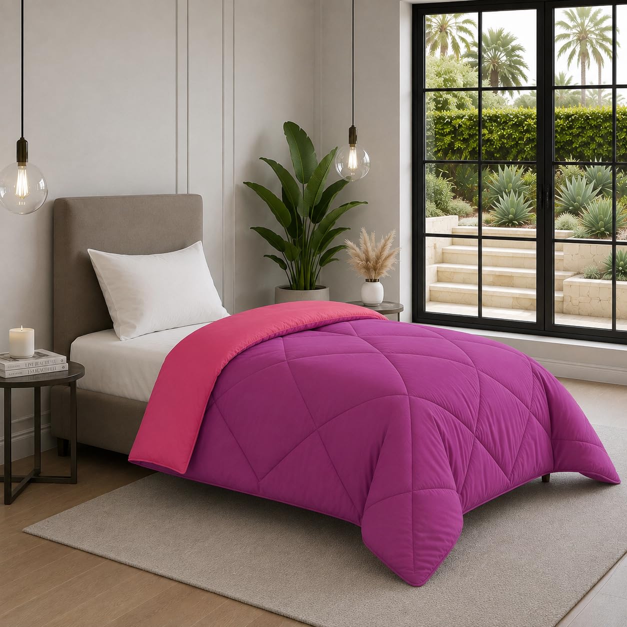 Monte Carlo Double Comforter - Lightweight & Reversible -11