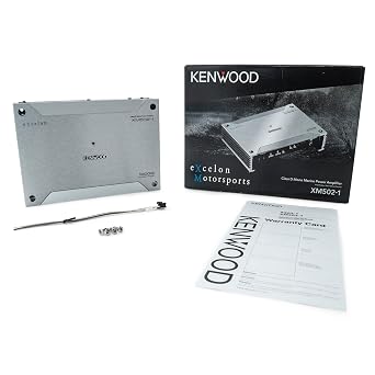 KENWOOD XM502-1 Excelon Marine/Motorsport Mono Subwoofer Car Amplifier | 500W RMS | Class-D Design | Weatherproof & Compact | Bass Boost & Subsonic Filter | Remote Control Compatible |