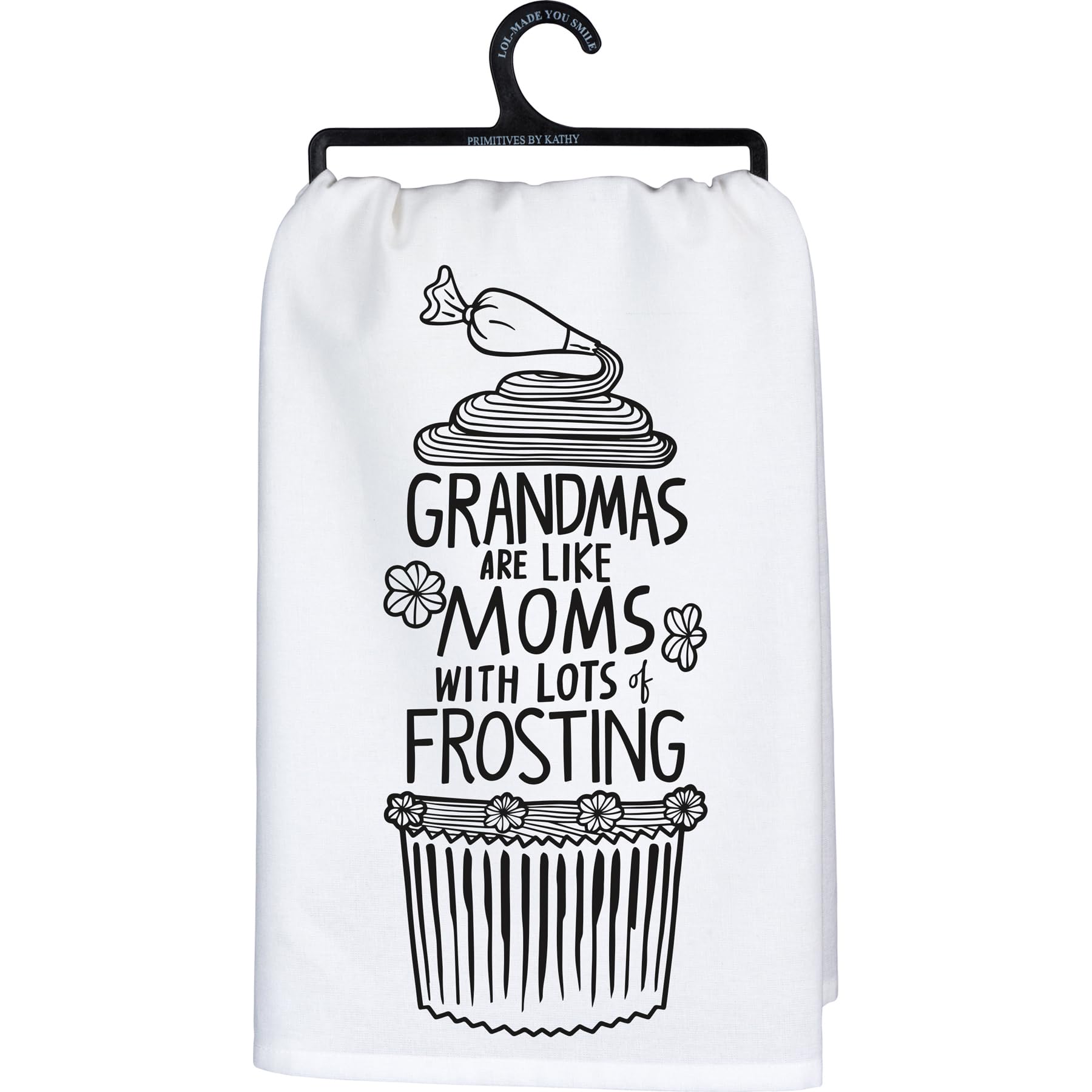 Torchon de cuisine absorbant Grandmas Frosting pour essuyer sans trace
