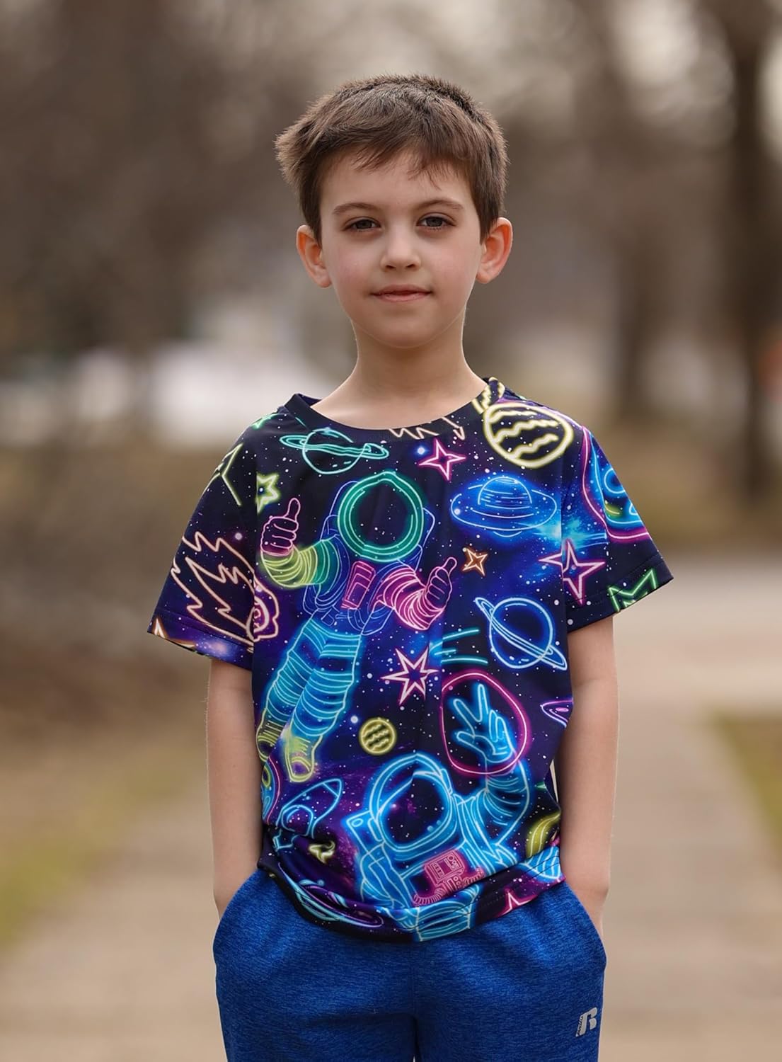 Idgreatim Boys Novelty Shirt Kids 3D Graphic T-Shirt Short Sleeve Crewneck Tees Size 4-14T - Image 2