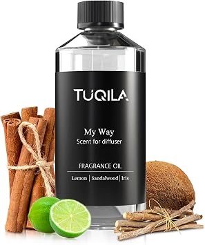 My Way 500ML Hotel Luxury Essential Oil for Diffuser, 5 Star Hotel Scent Oil Sandalwood, Lemon, Lirs Long-Lasting Premium Fragrance Oils, Idea Spa & Waterless for Home, Office, Car